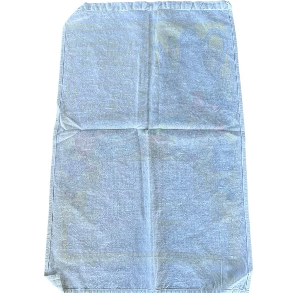 Vintage 1984 Linen Tea Towel Calendar Help With The Dishes